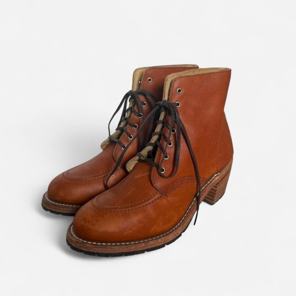 Red Wing Clara Boots Womens Combat Heeled Orange Work Boot Heritage Lace Up
